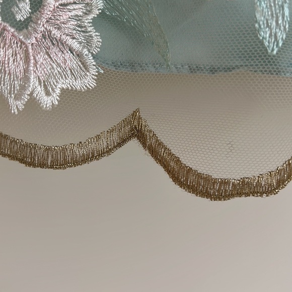 Girls Rare Editions Green Lace Floral Party Dress Sz 5 - Picture 7 of 13